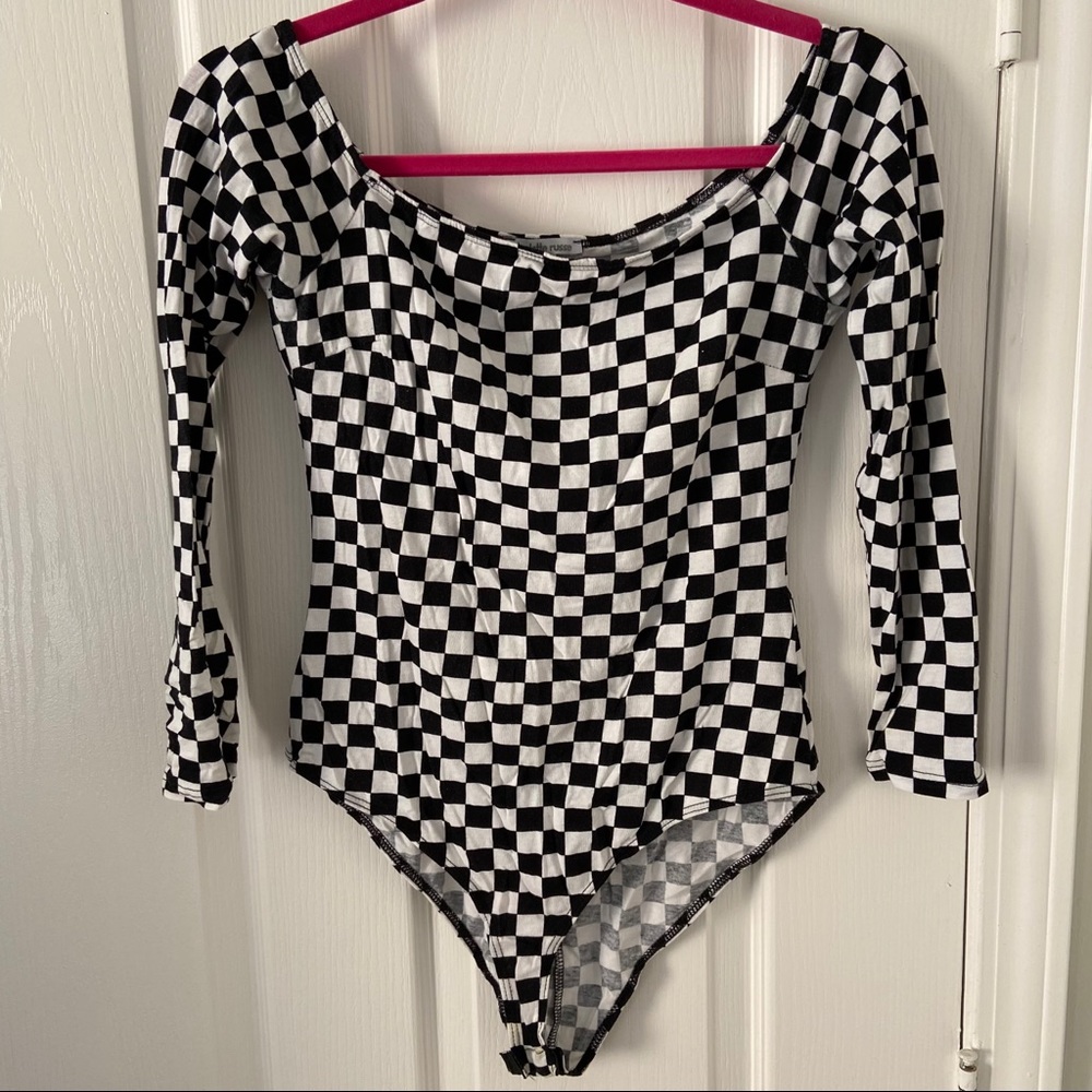 Checkered Bodysuit